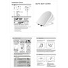 HOROW UF Toilet Seat for HWMT-8733 Compact Toilet, Round Toilet