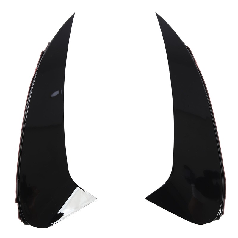 Pair of Rear Bumper Air Vent Spoiler Splitter Glossy Black