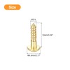sourcing map Wood Screws M2.5 x 10mm Slotted Round Head
