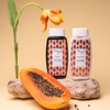 shampoo y acondicionador de papaya, coco y carbón activado, unisex,