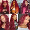28 28 28 inch Burgundy Bundles Human Hair 99J Water