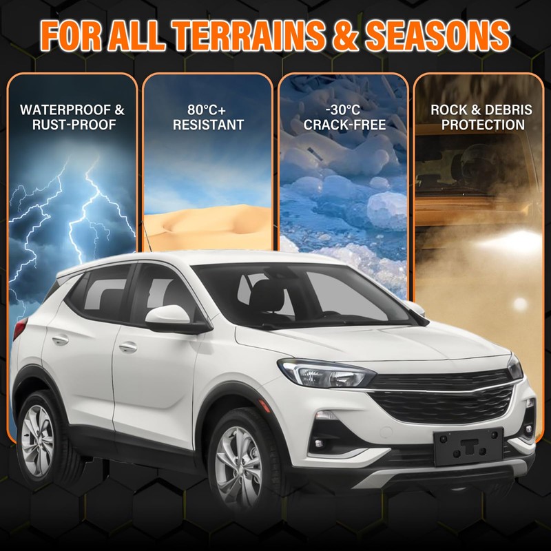 ABS Front License Plate Holder & Frame Bracket- Enhanced Anti-