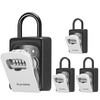 Puroma Lock Box, Large Key Lock Box Resettable Combination Code