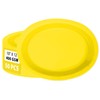 50Pcs Yellow Solid Color Large Oval Paper Plates 12 x