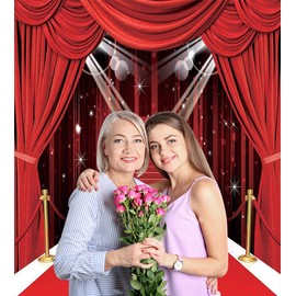 Dreamax Fondo para Fotos de Boda con diseño Floral Blanco para decoración de Bodas y cumpleaños 52