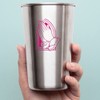 Decal Stickers of Hands Held in Prayer S (Pink) (Set