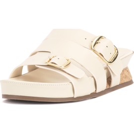 Vince Camuto Women's FREODA Slide Sandal, Creamy White, 9