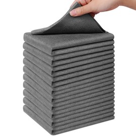 Vicloon 10PCS Microfiber Glass Cleaning Cloth, Reuseable Streak Free Magic Fiber Microfiber Cleaning Cloth, No Trace Absorben Microfiber Cleaning Rags for Kitchens Glass Cars Windows (30 * 20CM)