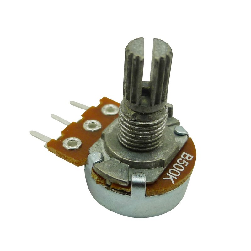 Aihasd B500K 500K Ohm Adjustment Single Linear Rotary Taper Potentiometer