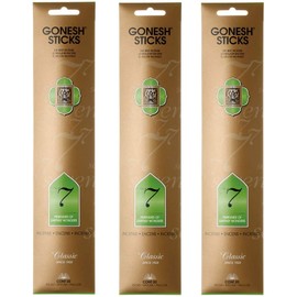 GONESH Classic Series Incense Sticks No. 7 20 Sticks Set of 3 (Incense)