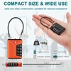 ZHEGE TSA Approved Luggage Locks with Open Alert Indicator, Suitcase