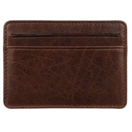 VISCONTI Reese Slim Leather Card Holder VSL66 Brown