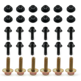 Fits Jeep Wrangler JK JL 07-25 Side Step/Running Board Bolts Hardware (4 Door) - 6104725AA, 6105103AA
