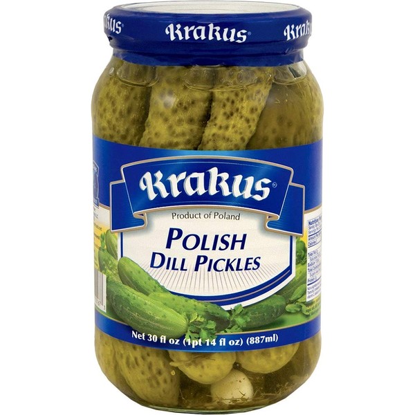 Krakus Polish Dill Pickles 30 oz (887g) Product of Poland