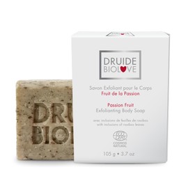Laboratoires Druide Exfoliating Bar Soap - Deep Cleansing Soap Bar, Exfoliating Body Scrub (Passion Fruit)