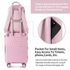 LARVENDER Expandable Carry On 3 Piece Luggage Set with Backpack