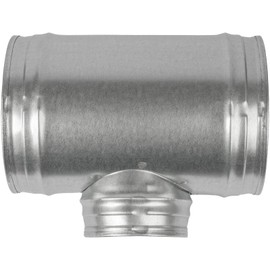 8'' Inch Duct Splitter to 90° Degree 6" Inch Branch for Exhaust Fan, Dryer Vent Hose - 3 Way Duct Hose Connector, T Shape, T Joint Metal, Ducting Adapter, 8x8x6 Splitter