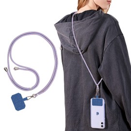Tzciz Smartphone Strap, Neck Strap, Nylon, Shoulder Strap, Adjustable Length, Prevents Loss/Drops, Lost Items, Lightweight, Reinforced Durability