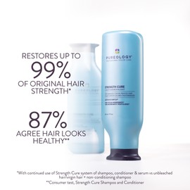 Pureology Strength Cure Conditioner - For Damaged or Color Treated Hair, Hair Strengthening & Prevents Breakage, Vegan & Sulfate-Free