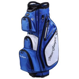MacGregor Golf VIP Deluxe 14-Way Cart Bag, 9.5" Top- Blue/White