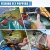 Fly Fishing Popper Flies, 10/30pcs Dry Flies Bass Popper Fly