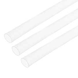 QUARKZMAN PTFE Heat Shrink Tubing 4:1 Ratio 1m x 8mm Transparent Insulation Tube High Temperature Heat Shrink Tubing Pack of 3
