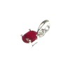 Art Gecko Small Oval Pink RUBY Sterling Silver 925 Gemstone