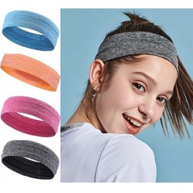 Running Exercise Sports Headband Tennis Sweat-Absorbing Headband Band Blue 3ea