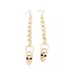 Unbranded Women Earring Set Gold Metal Chain Links Hook Skeleton