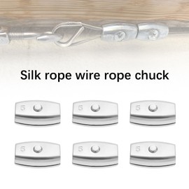 LT Easiyl Wire Rope Clips Galvanized Steel Egg Shaped Cable Clamp Suitable for Diameter 5mm Steel Cable Double Hole 33mm x 20mm Pack of 10