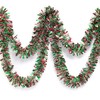 Anderson's Red, Green, and Silver Metallic Tinsel Twist Garland 4