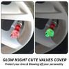 Funny Duck Sunglasses Tire Valve Caps|Glow in The Dark tire