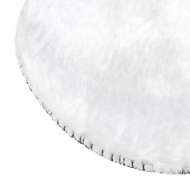 sourcing map 4-Inch 16Pcs Wool Polishing Pad Hook and Loop