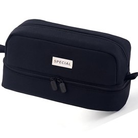 Estuche para lapices, Estuche para lpices de gran capacidad, organizador de papelera para el trabajo de oficina escolar (Negro)                       