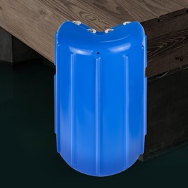 JYINCPED Dock Corner Bumpers, Boat Dock Bumpers Corner Fenders,Marine-Grade Viny,Inflatable Protection Fender Guard,Stainless Steel Mounting Hardware Included,8" x 16"-Blue