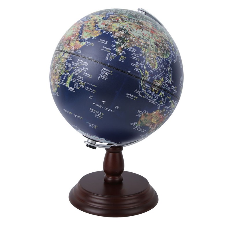 20CM 3D Retro Globe HD Student Learning Tools Study Room