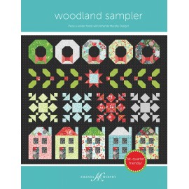 Amanda Murphy Designs Woodland Sample Quilt Pattern  Amanda Murphy 60"X90" Fat Quarter Friendly AMD096