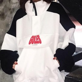 SNY-0001 Unisex Casual Street Brushed Sweatshirt White/2XL