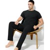 Casey Kevin Mens Loungewear Short Sleeve Pyjamas Set Soft Breathable