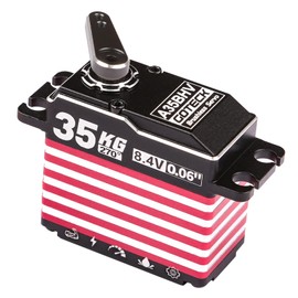 GOTECK 35KG Brushless Digital Servo,8.4V Full Metal Gear Servo,IP67 Waterproof Steering Servo with 25T Servo Horn for 1/10 Scale RC Cars,RC Crawler,Trucks,Boat,Robot Parts (A35BHV-270°)