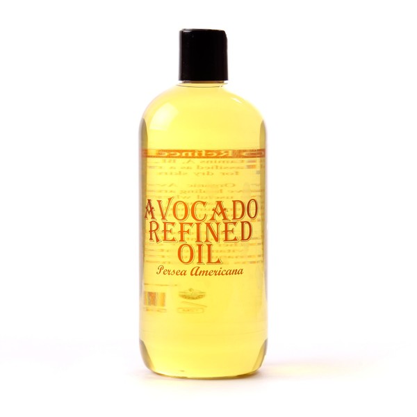 Mystic Moments | Avocado Refined Carrier Oil 500ml - Pure & Natural Oil Perfect for Hair, Face, Nails, Aromatherapy, Massage and Oil Dilution Vegan GMO Free