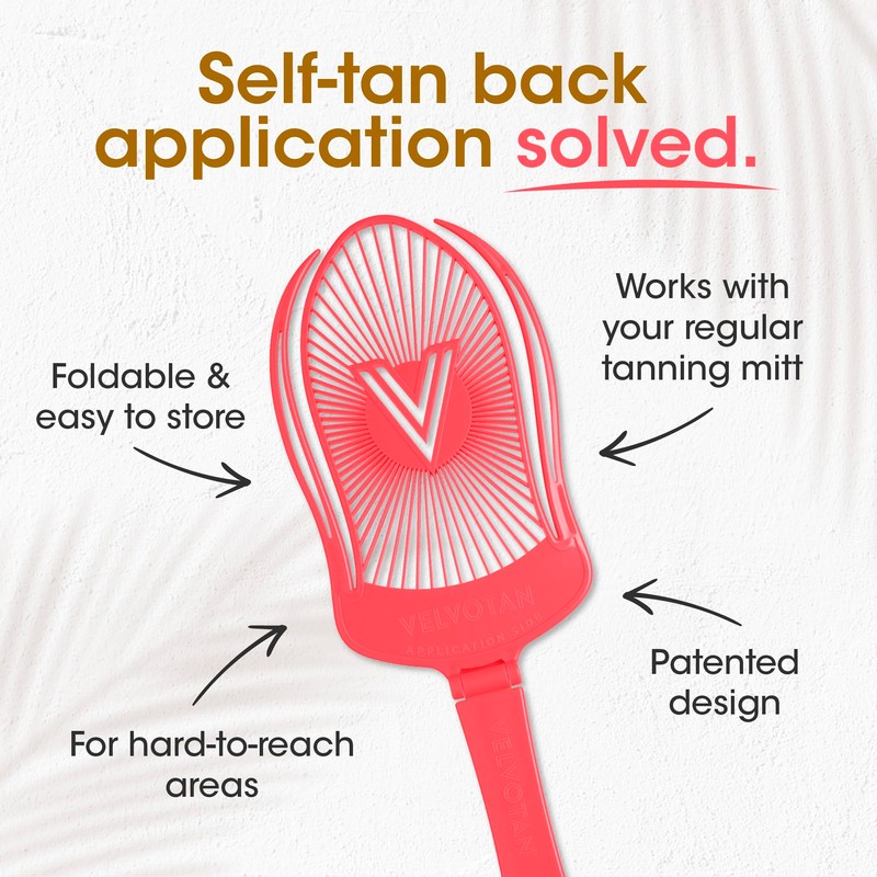 VELVOTAN Tanning Back Applicator - Use with Any Tanning Mitt