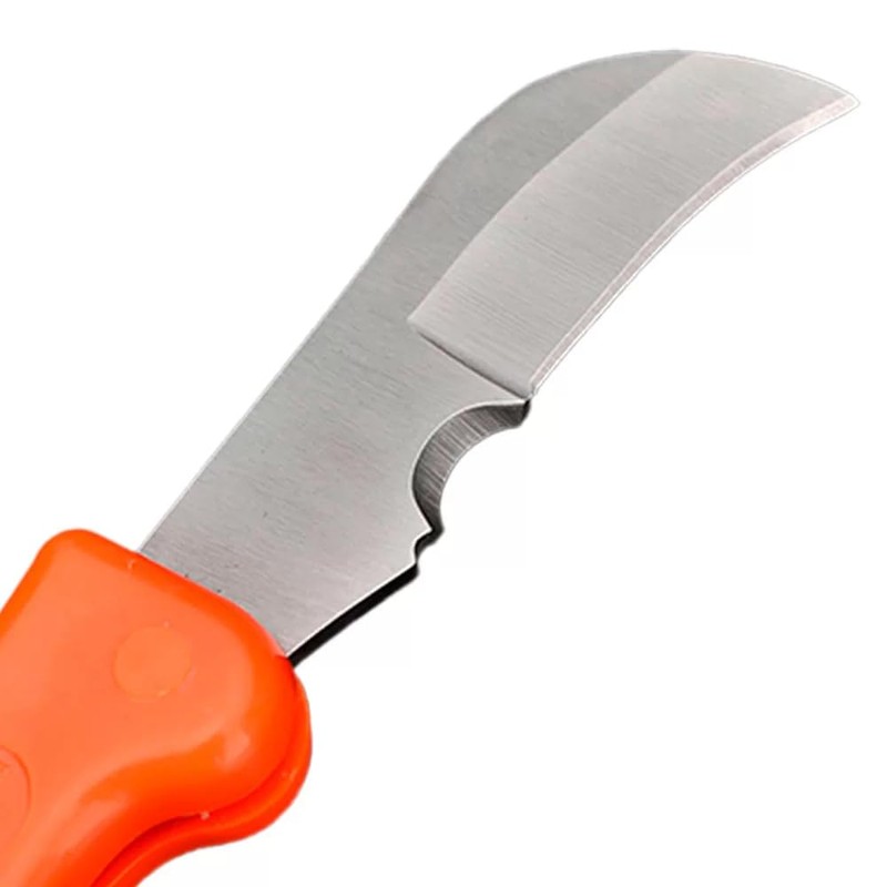 Edward Tools Electrician Curved Blade Knife - Lockback Folding Design