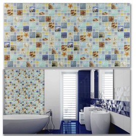 Smart Profile – 3D Wall Panels | Non-Adhesive Interior Wall Decor in Lagoon Art Color |1 Pack | PVC Wall Covering Panels | Ideal for Home & Office | Each Panel Size: 38.6 x 19.6