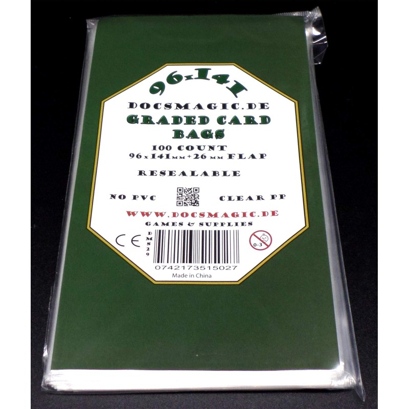 docsmagic.de 5 x 100 Resealable Graded Card Sleeves - 96