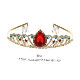 Baluue 5pcs Rhinestones Crown Headband for Boy Girl Decorative Hair Accessory for Birthdays Parties Weddings Lightweight Colorfast Design for Girls Flower Girls