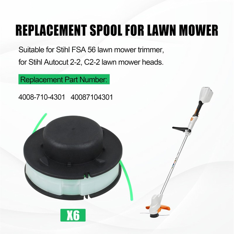 FSQLB String Trimmer Spool Replacement for Stihl FSA 56, Autocut