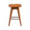 Boraam Bali Counter Height Swivel Stool, 24-Inch, Walnut