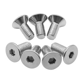 Adpack 【Made in Japan】 Stainless Steel Hex Socket Button Head Bolts for Steering Wheel, M5 (5mm), Overall Length 12mm, Pack of 7