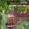 Solar Bird Feeder for Outdoors Hanging Exquisite Hollow Pattern Waterproof